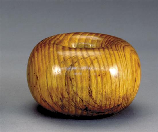 Appraisal: Edward Moulthrop Georgia - BOWLturned Georgia pine inscribed and brandedH