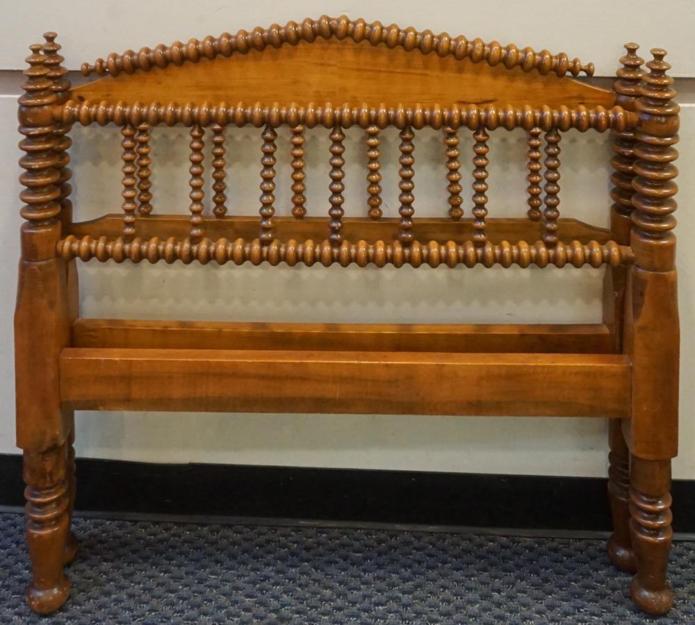 Appraisal: Victorian Youth Spool Bed and White Painted Settee