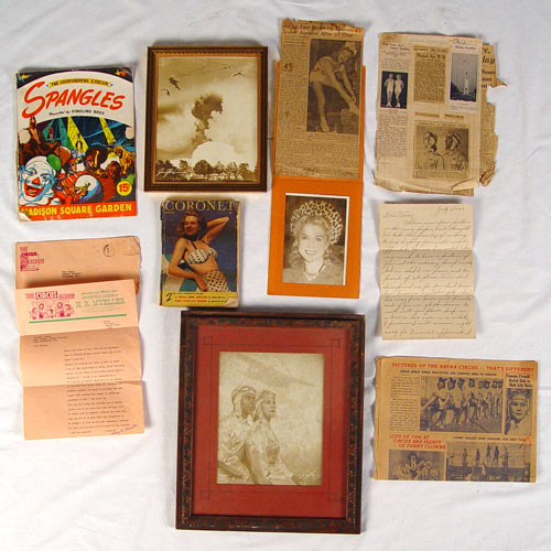 Appraisal: VERA KIMRIS 'S RINGLING CIRCUS AIRPLANE ACT COLLECTION Circa 's