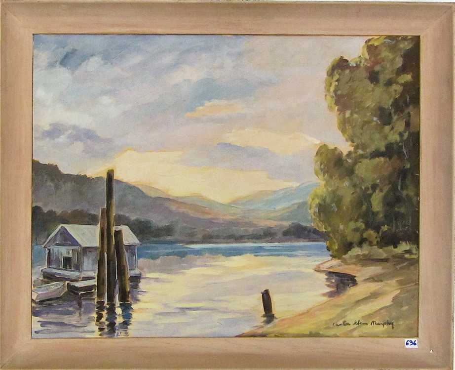 Appraisal: CHESTER GLENN MURPHY OIL ON BOARD Kansas Oregon - Tidal