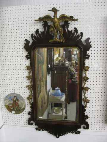 Appraisal: Chippendale Style Mirror carved with eagle at top very fine