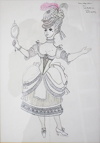 Appraisal: TERENCE FRANCIS CHARLES EMERY - two theatre costume designs for