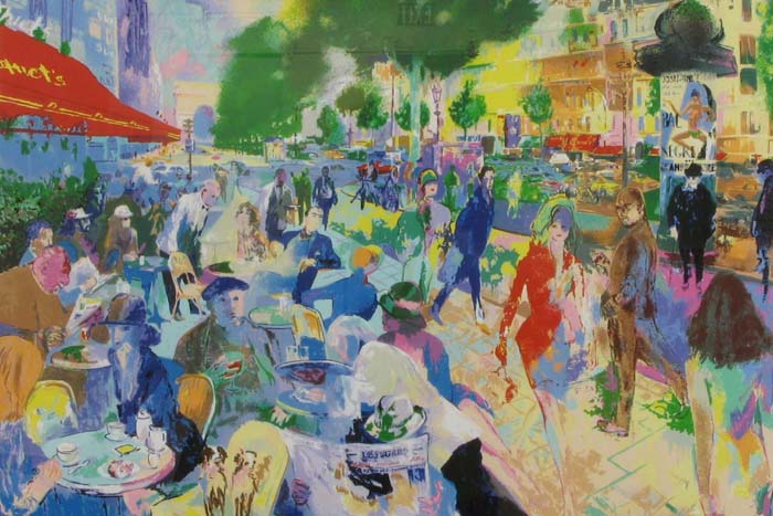 Appraisal: LEROY NEIMAN serigraph titled Fouquets New York born A Paris