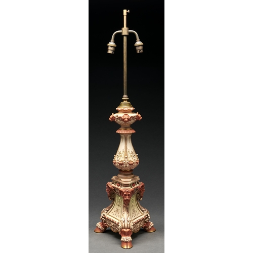 Appraisal: A Royal Worcester Sower lamp in the form of a