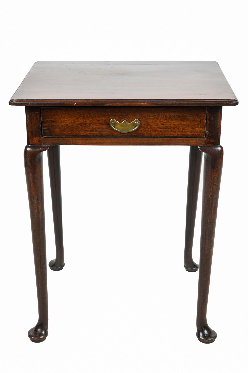 Appraisal: ENGLISH QUEEN ANNE STYLE TABLEmahogany with a single drawer inches