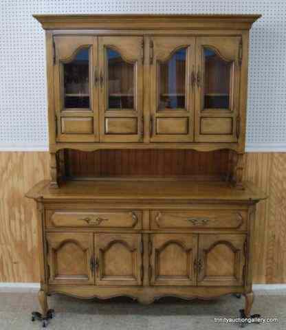 Appraisal: Early American Oak China Hutch CabinetIs a very nice Early