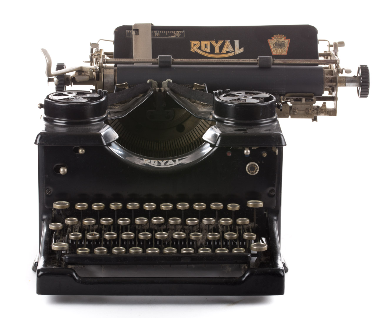 Appraisal: Royal typewriter Model SX circa s enameled metal frame with