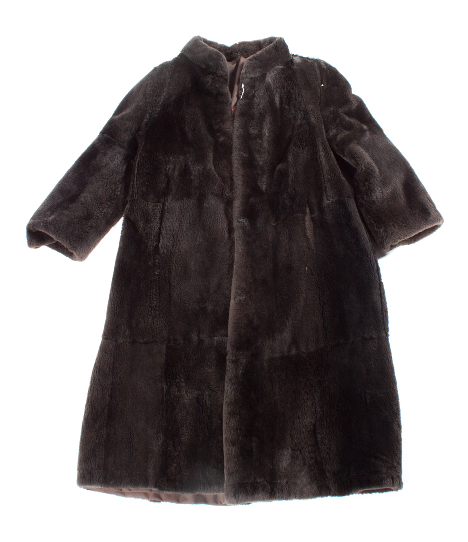 Appraisal: Sheared beaver or seal rain coat