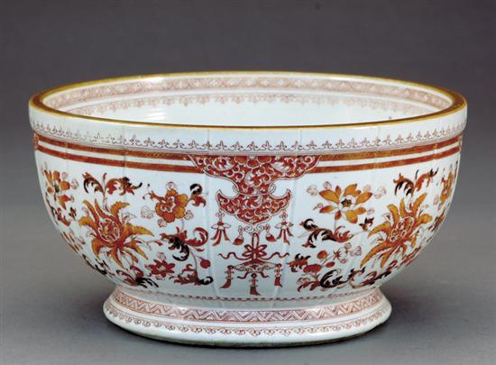 Appraisal: Rare Chinese Export rouge de fer bowl circa deep circular