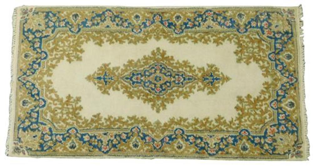 Appraisal: RUG Modern Persian Kermin scatter rug x wool on cotton