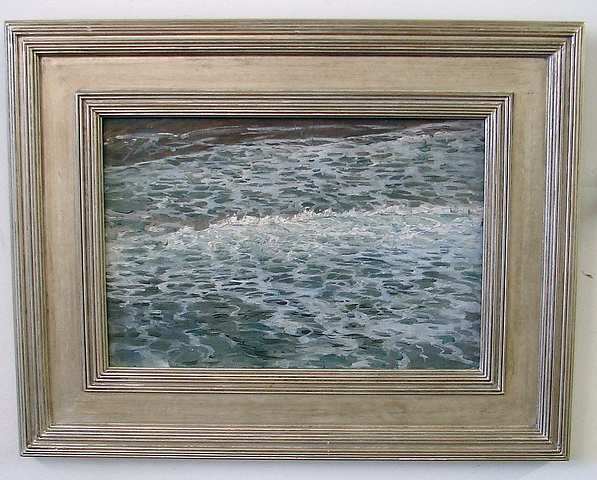 Appraisal: In the Surf oil on canvas x signed with estate