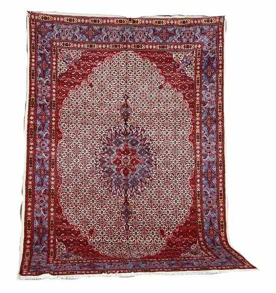 Appraisal: Persian Bidjar carpet ' '' x ' ''