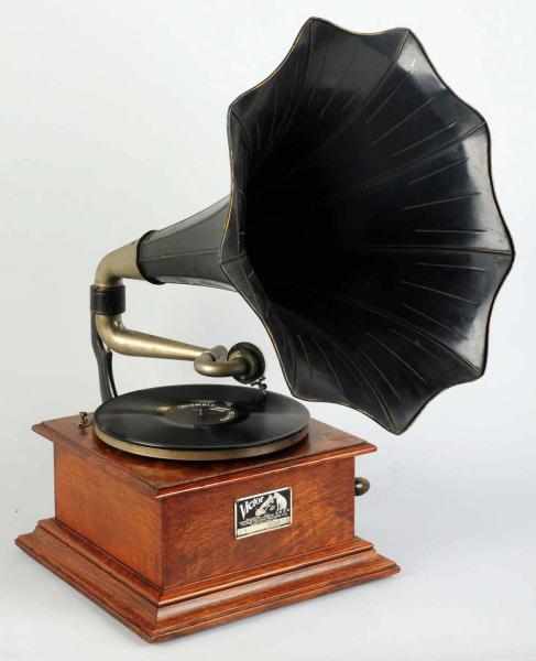 Appraisal: Victory I Phonograph with Horn All original and works fine