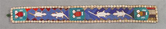 Appraisal: African Beaded Wall Hanging Circa early to mid- th century