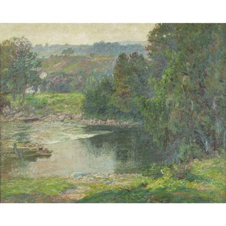 Appraisal: Edward Henry Potthast American - By the Riverside By the