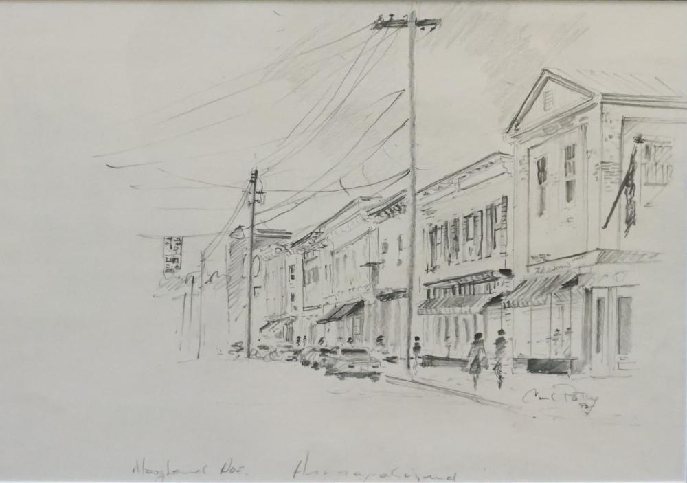 Appraisal: Carol Patty American th Century Maryland Ave Annapolis MD Graphite