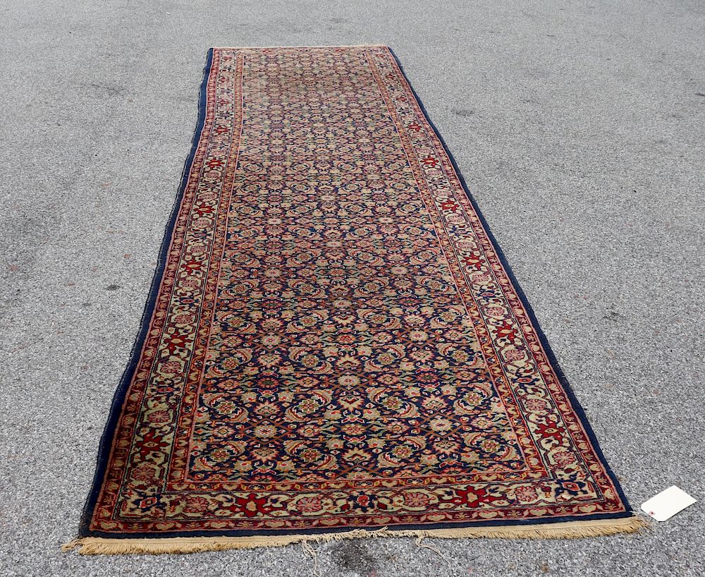 Appraisal: Antique And Finely Hand Woven Runner Carpet Fine quality and