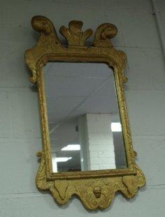 Appraisal: A George II gilt gesso wall mirror with Prince of