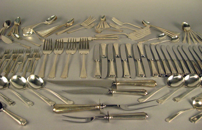 Appraisal: Gorham sterling silver 'Fairfax' partial flatware service Comprising dinner knives