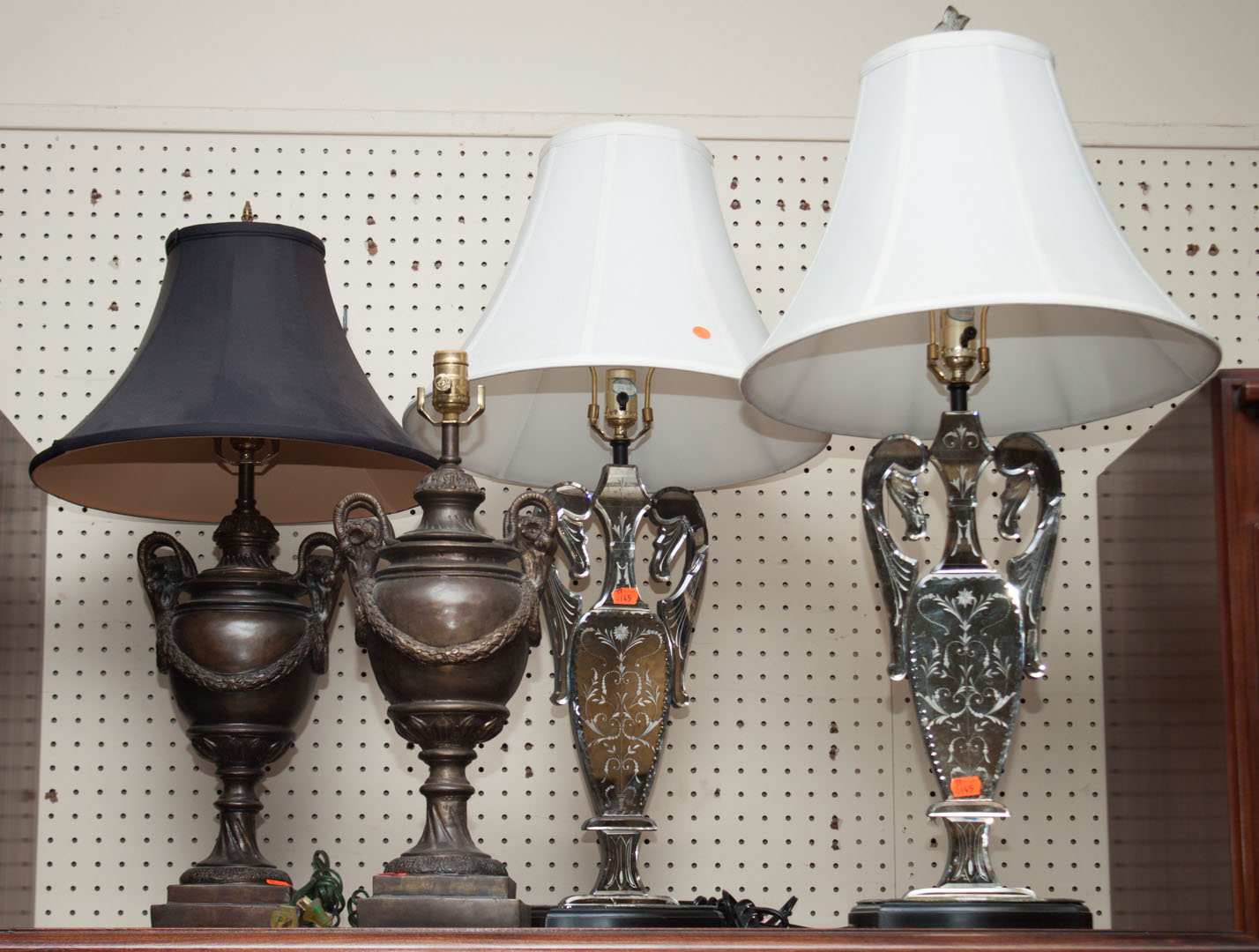 Appraisal: Two pair of table lamps