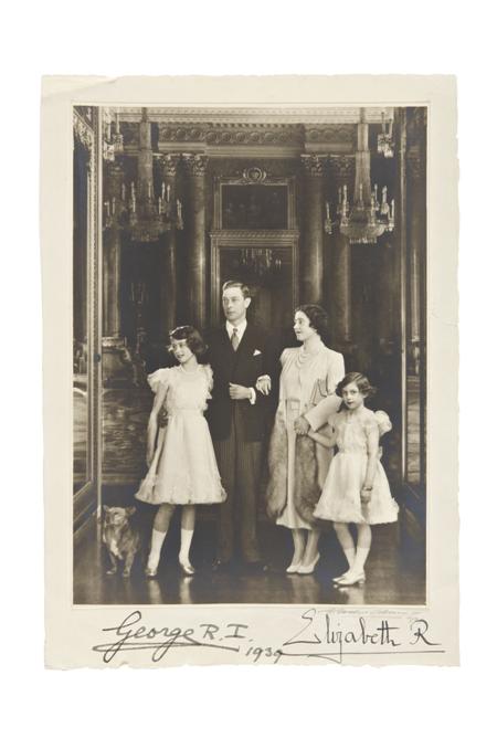 Appraisal: King George VI and Queen Elizabeth Photograph of King George