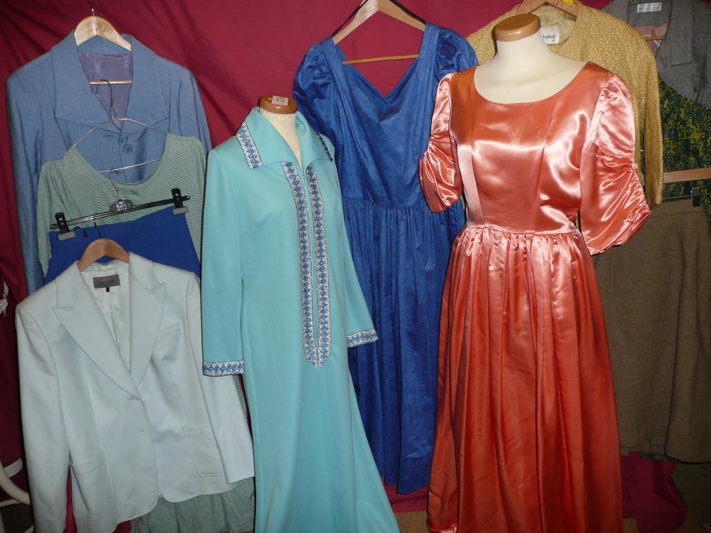 Appraisal: A group of ladies garments including Laura Ashley evening dresses