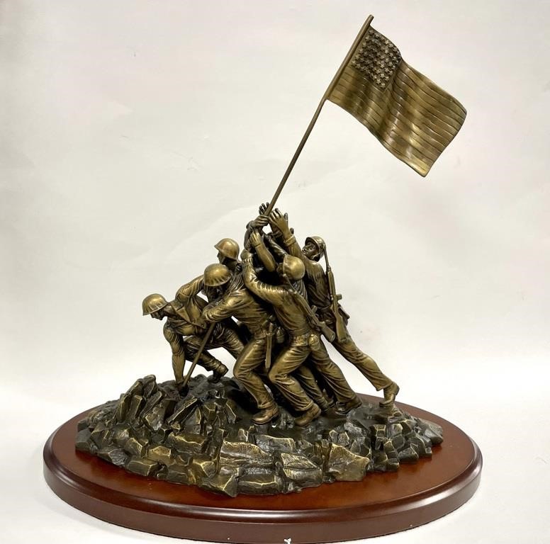 Appraisal: Franklin Mint Raising The Flog on Iwo Jima h x