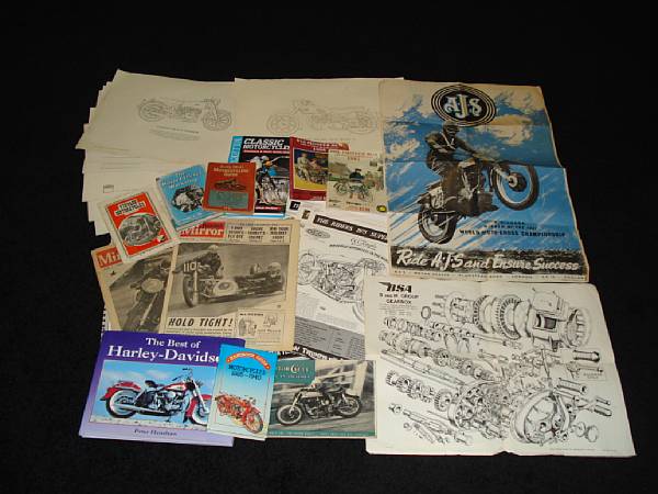 Appraisal: Assorted Motorcycle ephememra including AJS W Neilsson World Moto-Cross Championship