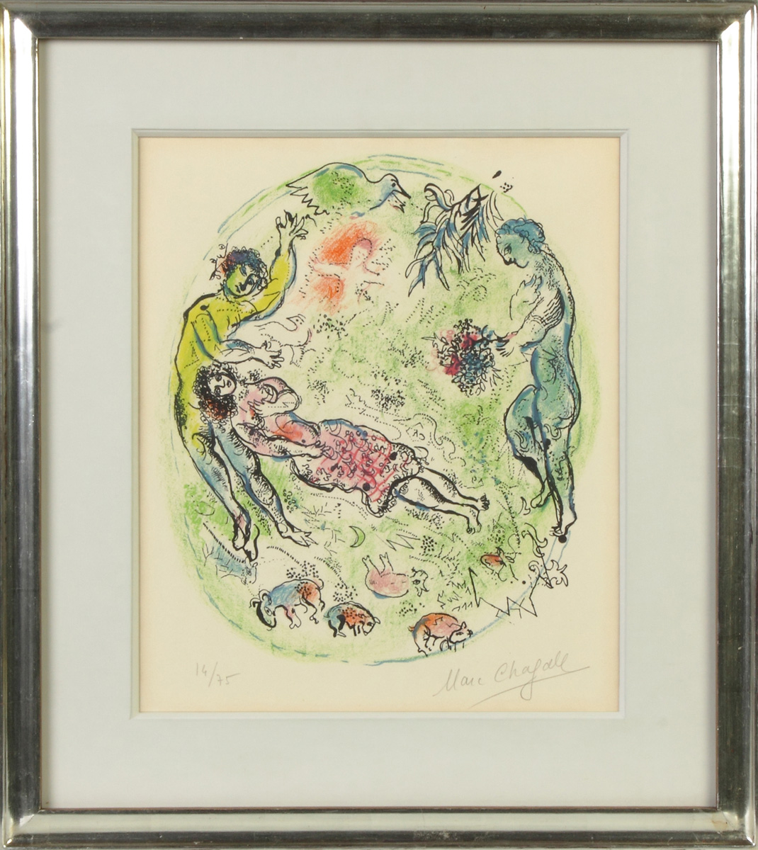 Appraisal: Marc Chagall Russian French - In the Land of the