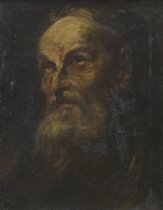 Appraisal: Attributed to Flaminio Torri Italian - Head of Saint Oil