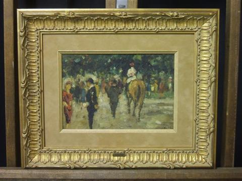 Appraisal: GABRIEL SPAT AMERICAN - LONGCHAMP PARIS Oil on canvas laid