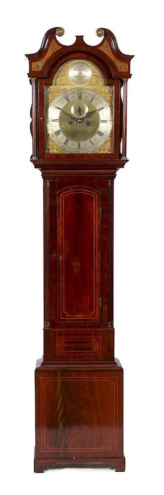 Appraisal: A Scottish Mahogany Tall Case Clcok Height x width x