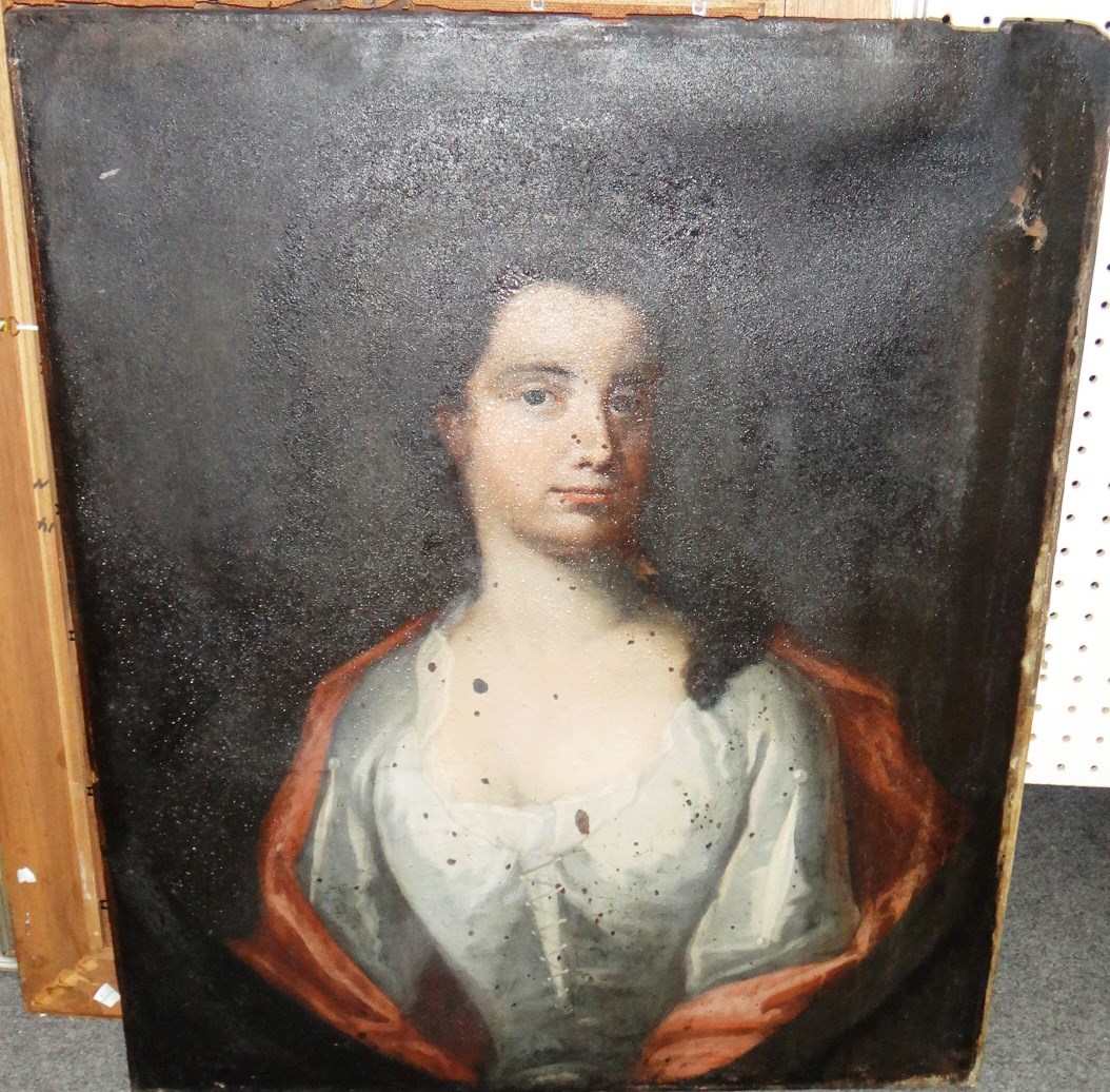 Appraisal: Circle of Michael Dahl Portrait of Anne Grosvenor Mrs Leveson-Gower