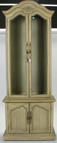 Appraisal: French Style Curio Display Cabinet with three glass shelves in