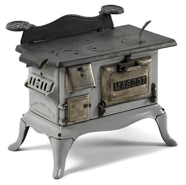 Appraisal: Mascot Stove Mfg Co cast iron and enameled Mas Mascot