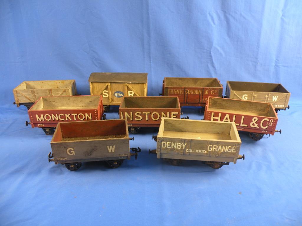 Appraisal: Gauge One A group of open goods wagons to include