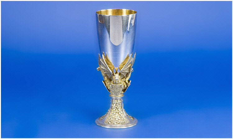 Appraisal: Silver Goblet By Hector Millor The Aurum St Pauls Cathedral