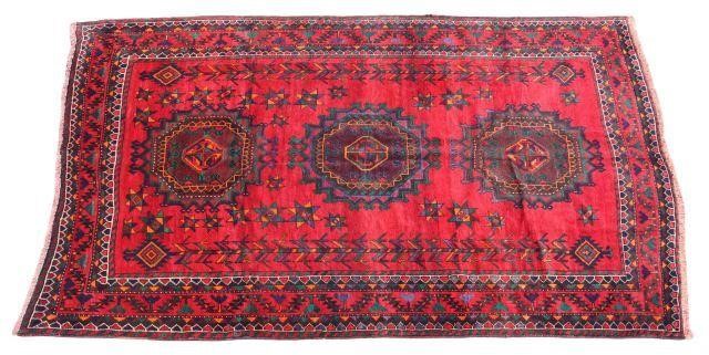 Appraisal: Hand-tied Persian Shiraz rug approx ' l ' w