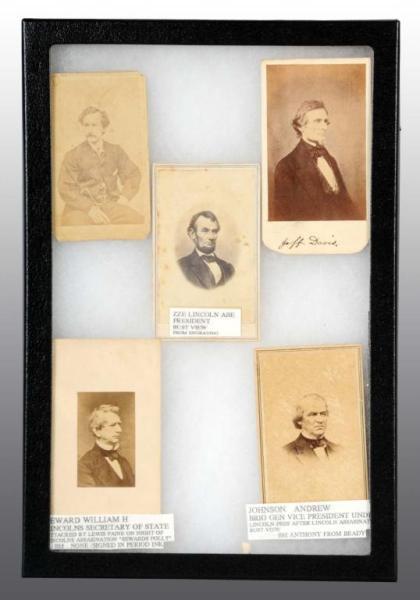 Appraisal: Lot of CDVs Description Includes one Lincoln bust view with