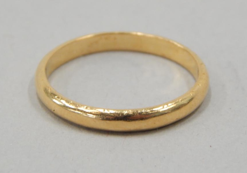 Appraisal: A ct gold wedding band g all in