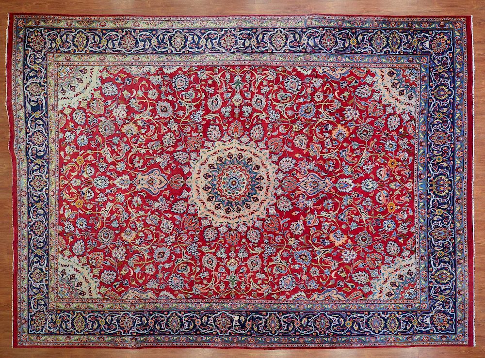 Appraisal: Persian Meshed carpet approx x Iran circa Condition Used and