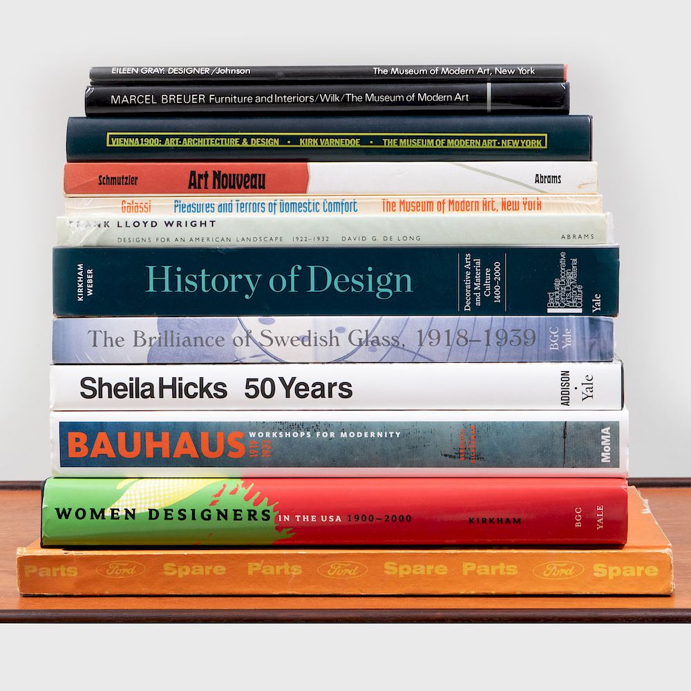 Appraisal: Group of Eleven Books on Design Including History of Design