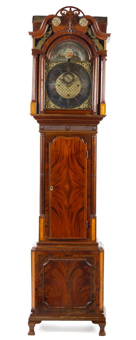 Appraisal: Sale Lot A George III Mahogany Musical Tall Case Clock