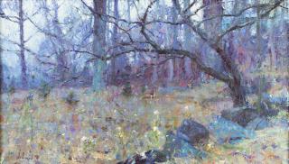 Appraisal: Hoarfrost by Richard Schmid Richard Schmid - oil on canvas