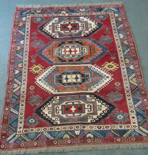 Appraisal: Kazak Chichin Rug ' x '