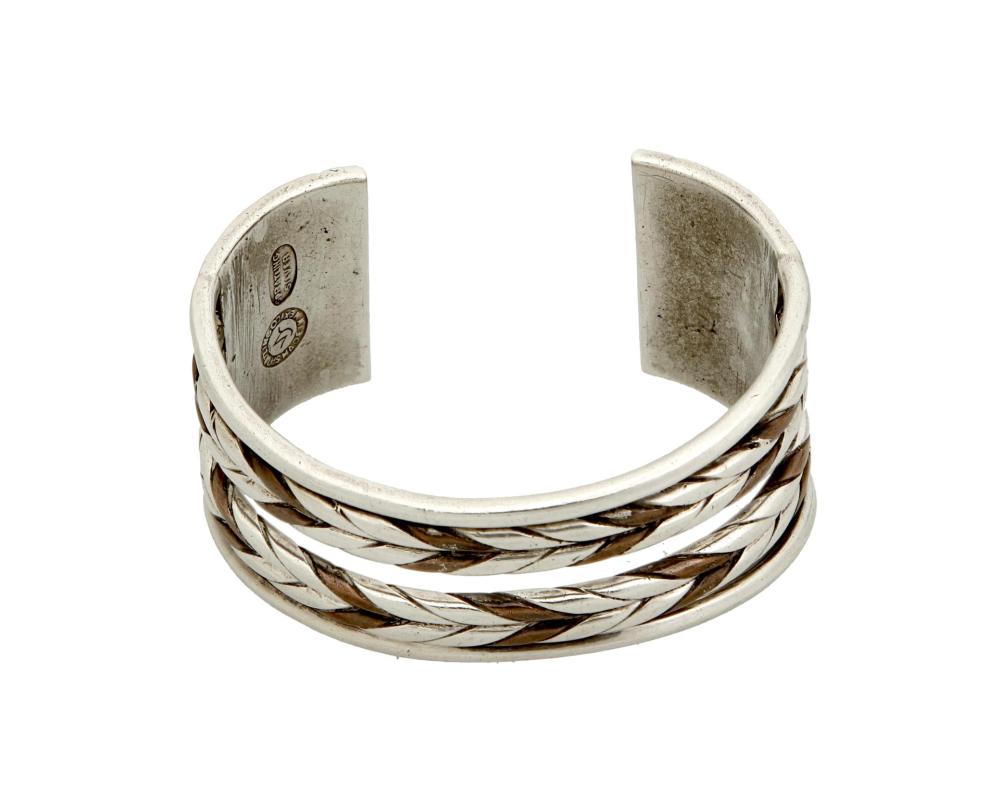 Appraisal: A William Spratling silver and copper cuff bracelet William Spratling