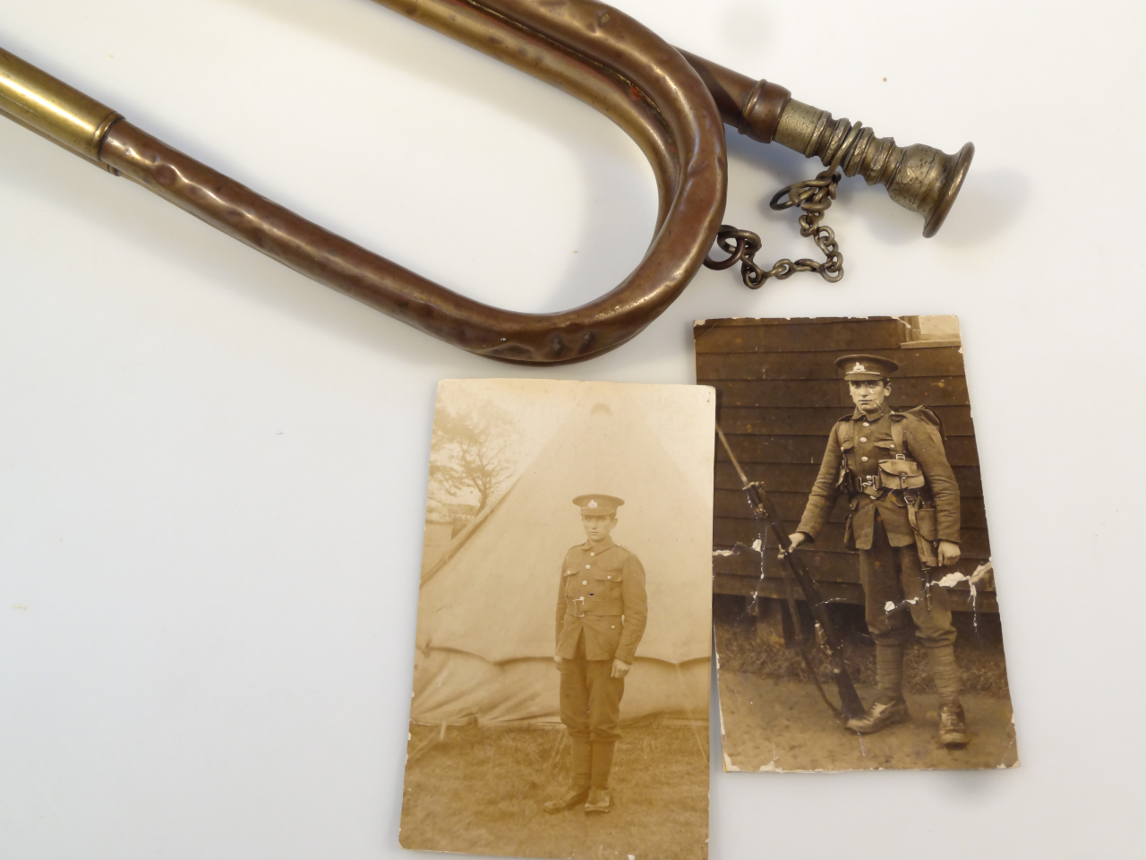 Appraisal: An early thC Boosey Co model Army issue brass bugle