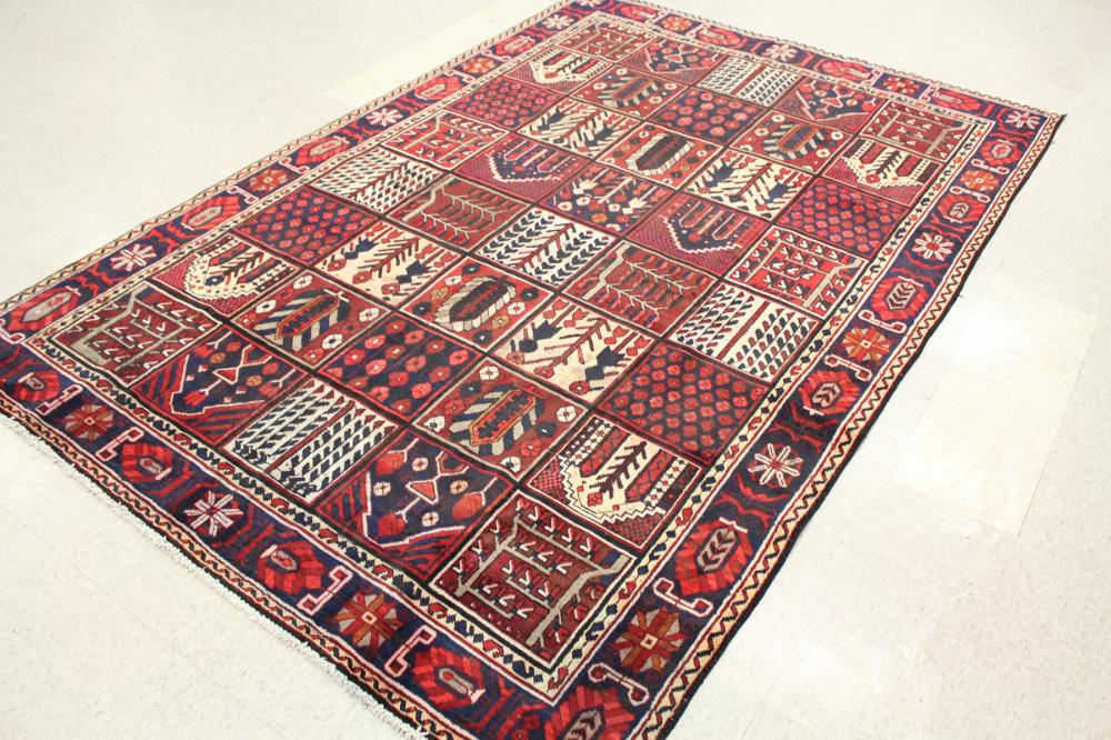 Appraisal: PERSIAN BAKHTIARI TRIBAL GARDEN CARPET Chaharmahal or Bakhtiari Province western