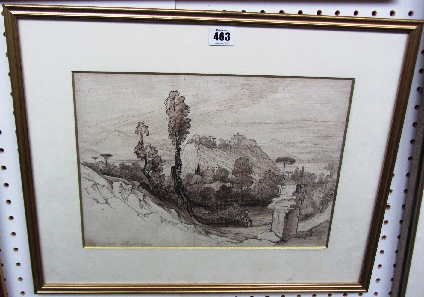 Appraisal: Thomas Unwins - Camaldoli at the foot of Vesuvius pen