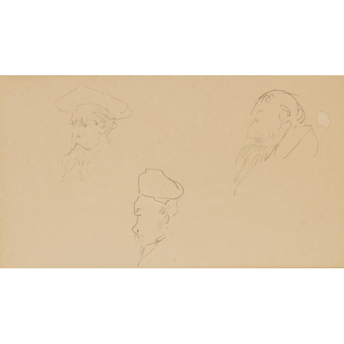 Appraisal: Henri de Toulouse-Lautrec French - Artists c pencil x unsigned